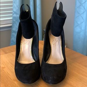 Jessica Simpson suede heels—need to go!